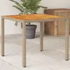Image de vidaXL Table de jardin - Beige et Marron