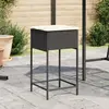 Image de VIDAXL Tabourets jardin noir