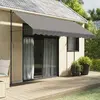Image de vidaXL Auvent rétractable anthracite 350x150 m tissu et acier