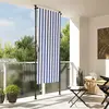 Image de vidaXL Store roulant d'extérieur 100x270 cm Bleu/Blanc