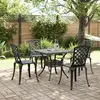 Image de Ensemble à manger de jardin 5 pcs - Noir