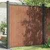 Image de vidaXL Panneau de clôture marron 173x186 cm WPC