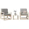 Image de vidaXL Salon de jardin 3 pcs - Bois de pin