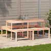 Image de vidaXL Table de pique-nique 160x134x75 cm - Bois de Douglas Massif