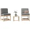 Image de vidaXL Salon de jardin - 3 pcs - Bois massif de pin