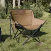 Image de vidaXL Chaise de camping avec poche pliable lot de 2 marron