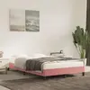 Image de vidaXL Cadre de lit sans matelas rose 120x190 cm velours