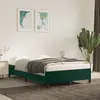 Image de vidaXL Cadre de lit sans matelas vert foncé 120x190 cm velours