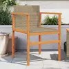 Image de vidaXL Chaises jardin résine tressée - Lot de 2