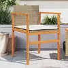 Image de vidaXL Chaises de jardin coussins lot de 2 - Beige