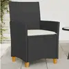 Image de vidaXL Chaises de jardin coussins lot de 2