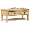 Image de vidaXL Table basse avec tiroirs Corona 100x48x45 cm bois de pin massif