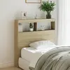 Image de vidaXL Armoire tête de lit avec LED chêne sonoma 100x17x102 cm