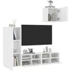 Image de vidaXL Unités murales 4 pcs Blanc