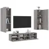 Image de vidaXL Unités murales TV 5 pcs - Sonoma gris