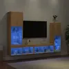 Image de vidaXL Unités TV LED - Chêne sonoma