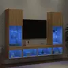 Image de vidaXL Unités TV avec LED