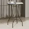 Image de vidaXL Table bistro mosaïque - Bleu et blanc