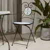 Image de vidaXL Chaises de bistro pliables en céramique