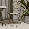 Image de vidaXL Chaises de bistro pliables lot de 2 - Terre cuite et blanc