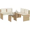 Image de Salon de jardin VidaXL - 4 pièces - Beige