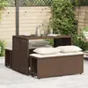Image de vidaXL Ensemble de jardin 3 pcs - Marron
