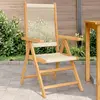 Image de vidaXL Chaises pliantes de jardin (2 pcs) - Inclinaison bois acacia