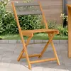 Image de vidaXL Chaises de bistrot - Acacia - Lot de 2