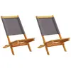 Image de vidaXL Chaises de jardin lot de 2