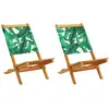 Image de vidaXL Chaises de jardin, lot de 2