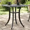 Image de VidaXL Table de Jardin Noire 53x53x53 cm