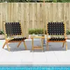 Image de VIDAXL Chaises pliantes avec sangles