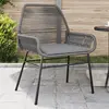 Image de vidaXL Chaises de jardin lot de 2 avec coussins