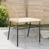 Image de vidaXL Chaises de jardin avec coussins marron