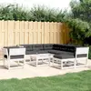 Image de VIDAXL Salon de jardin 8 pcs - Blanc