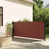 Image de vidaXL Auvent latéral rétractable - Marron - 100x500 cm