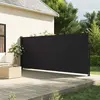Image de vidaXL Auvent latéral rétractable Noir 160x600 cm