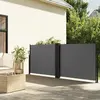 Image de VIDAXL Auvent latéral rétractable - Anthracite 100x600 cm