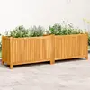Image de vidaXL Jardinière acacia 153x38,5x50 cm avec doublure