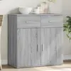 Image de vidaXL Buffet Sonoma gris Bois d'ingénierie - 79x38x80 cm
