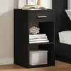 Image de vidaXL Tables Noir 2 pcs