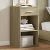 Image de vidaXL Tables de chevet Chêne Sonoma (Lot de 2)