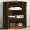 Image de vidaXL Garde-robe chêne fumé 77x48x102 cm bois d'ingénierie