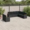 Image de VIDAXL Salon de jardin 9 pcs - Noir