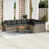 Image de vidaXL Ensemble de salon de jardin 10 pcs - Gris
