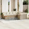 Image de vidaXL Salon de jardin 10 pcs - Beige