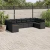 Image de VIDAXL Salon de jardin 10 pcs - Noir