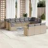 Image de vidaXL Salon de jardin - Mélange Beige