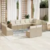 Image de vidaxl Salon de jardin 12 pcs - Beige