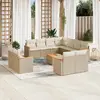 Image de vidaXL Salon de jardin 12 pcs - Beige
